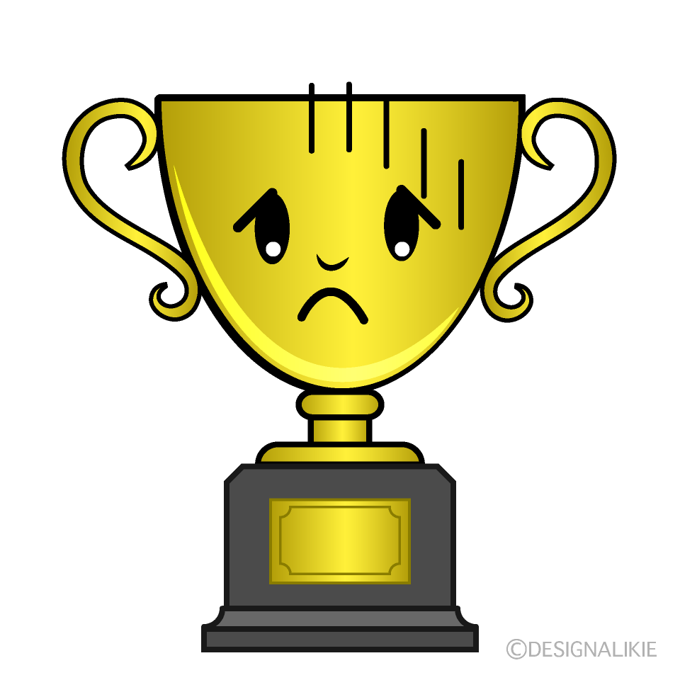 Cute Bowing Trophy Clipart