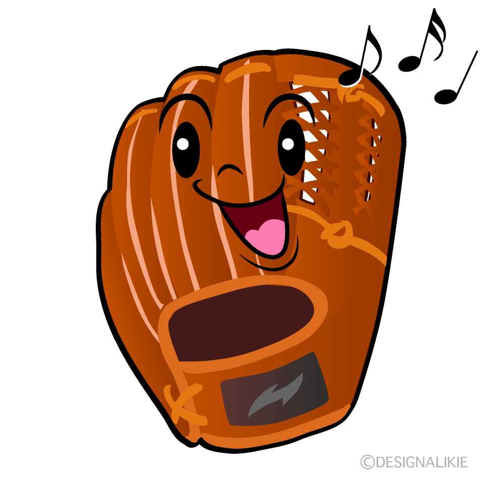 Cute Singing Glove Clipart