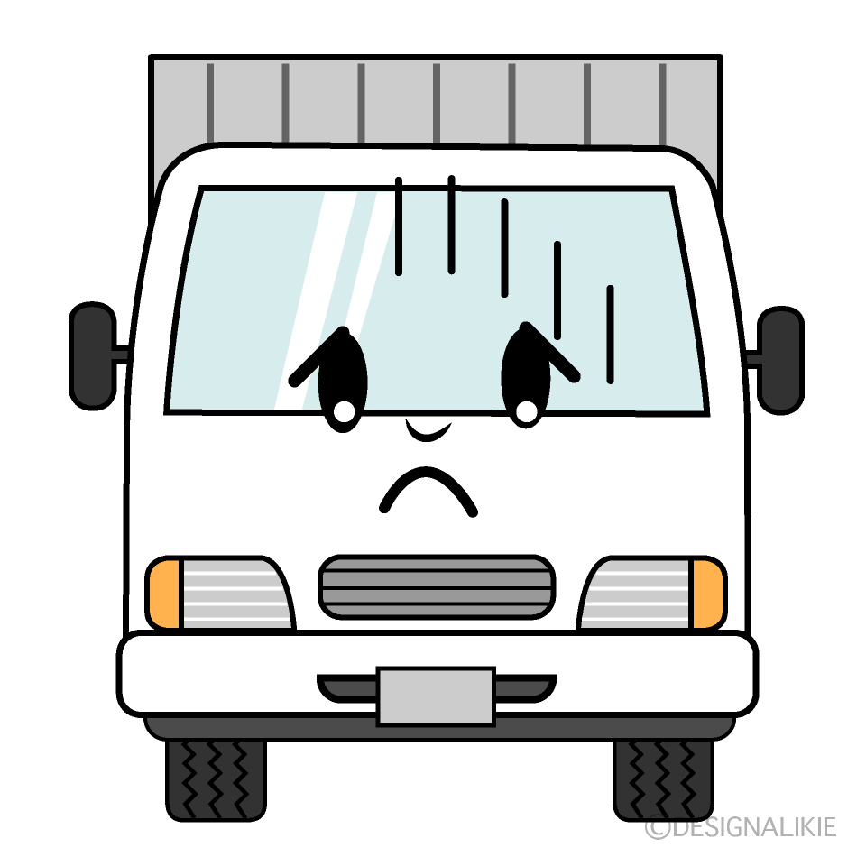 Cute Bowing Medium Truck Clipart