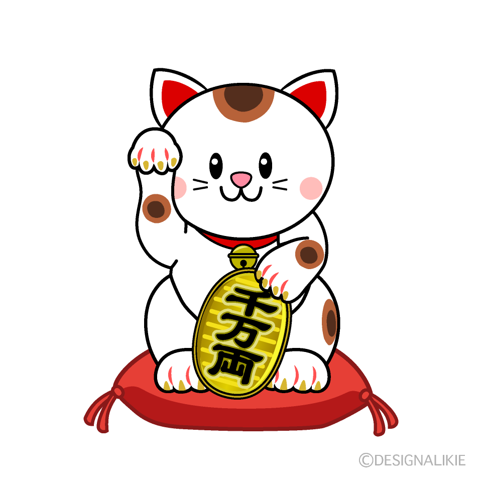 Cute Maneki-neko Clipart