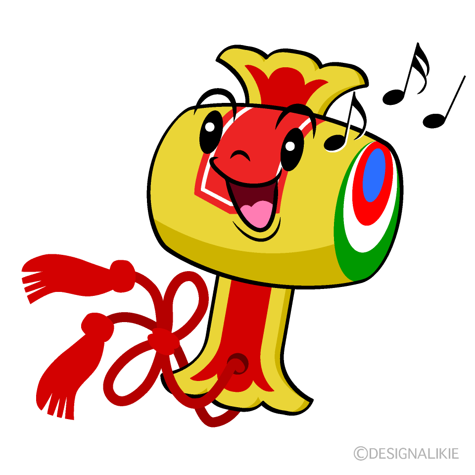 かわいい歌う打ち出の小槌イラスト