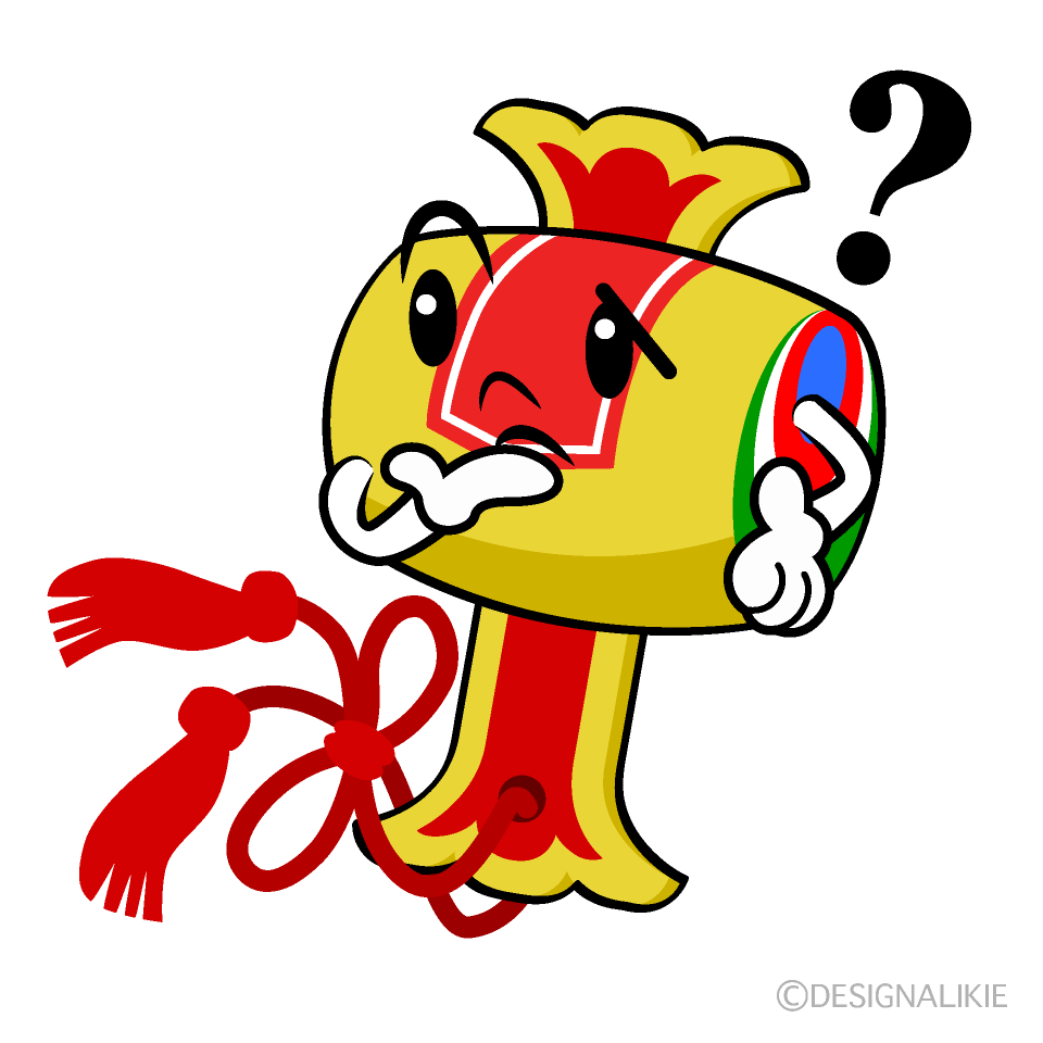 かわいい考える打ち出の小槌イラスト