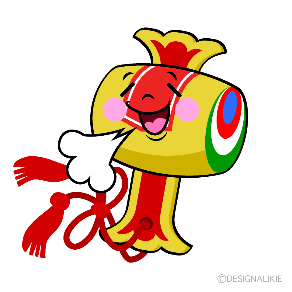 かわいいほっとする打ち出の小槌イラスト
