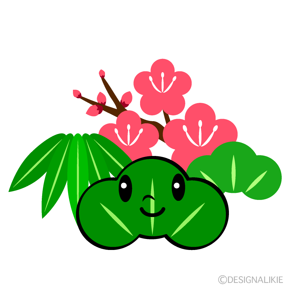 かわいい松竹梅イラスト