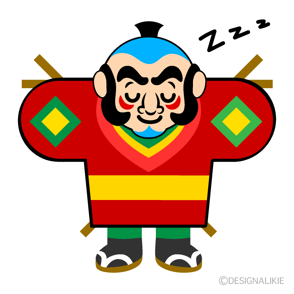 Cute Sleeping Kite Clipart