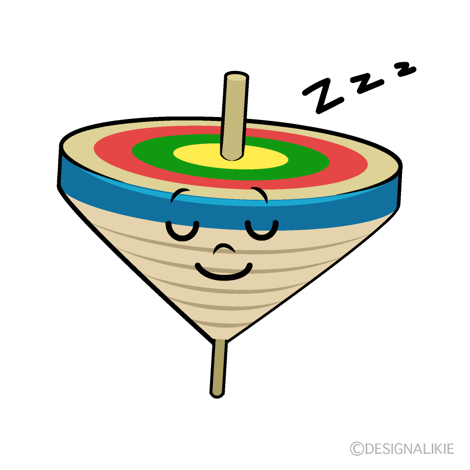 かわいい寝るコマイラスト