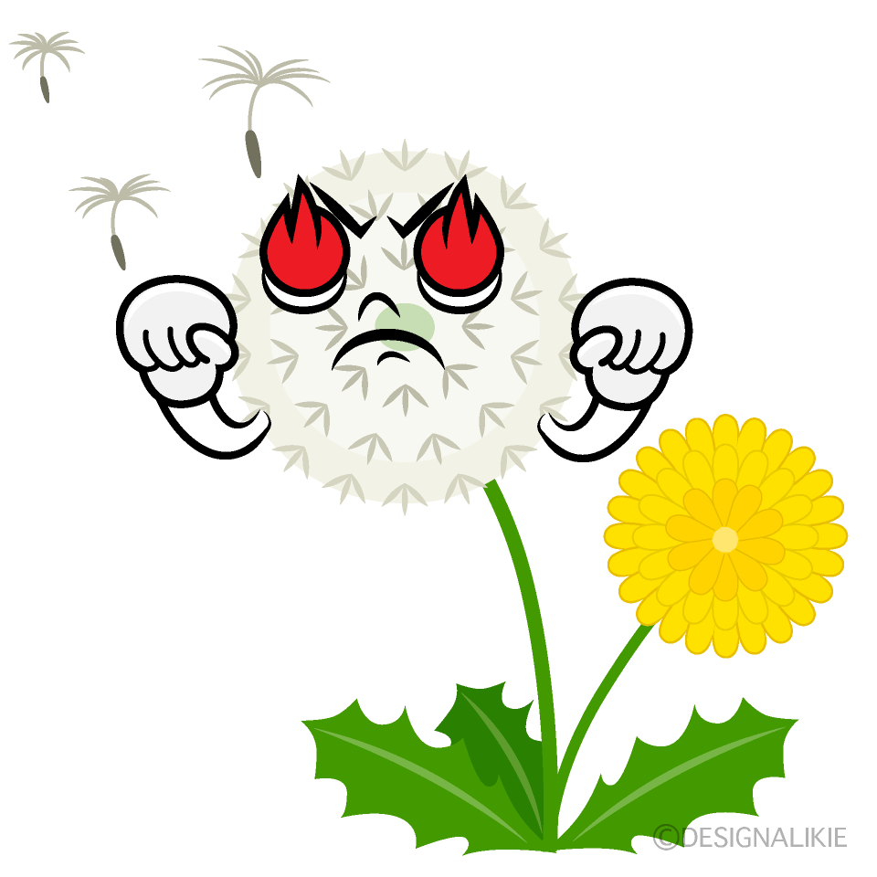 Cute Passionate Dandelion Fluff Clipart
