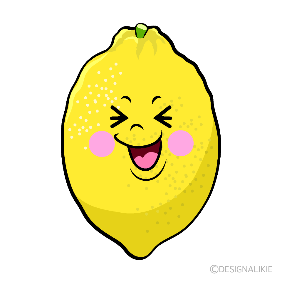 Cute Laughing Lemon Clipart