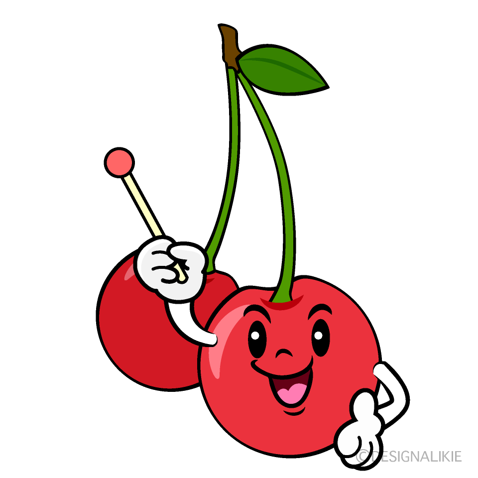 Cute Explaining Cherry Clipart