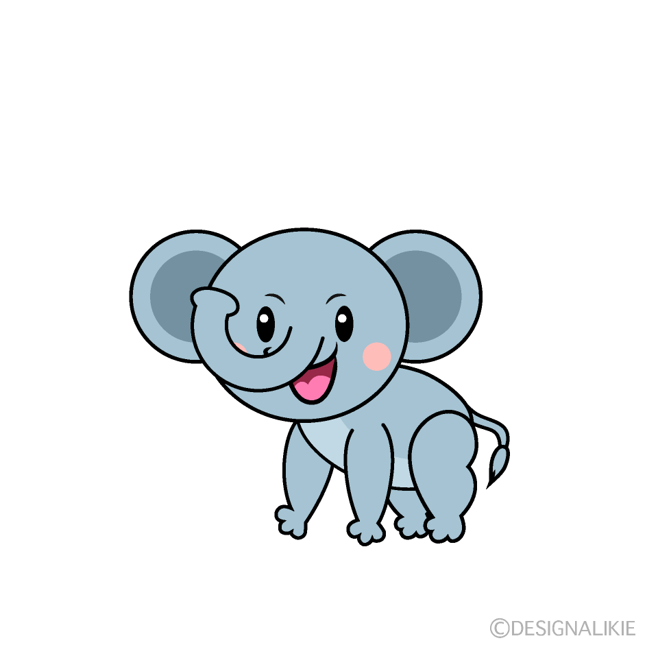 かわいいゾウイラスト