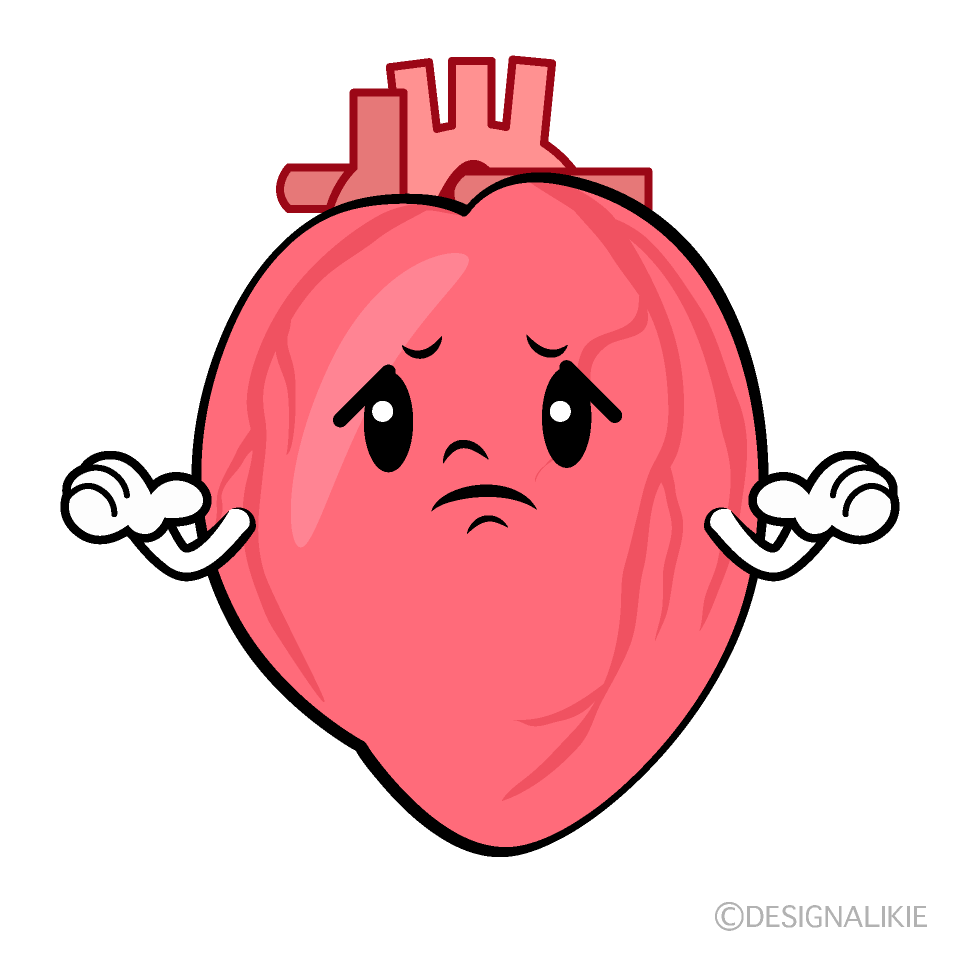 Cute Troubled Heart Clipart