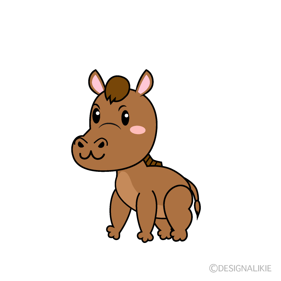 かわいいウマイラスト