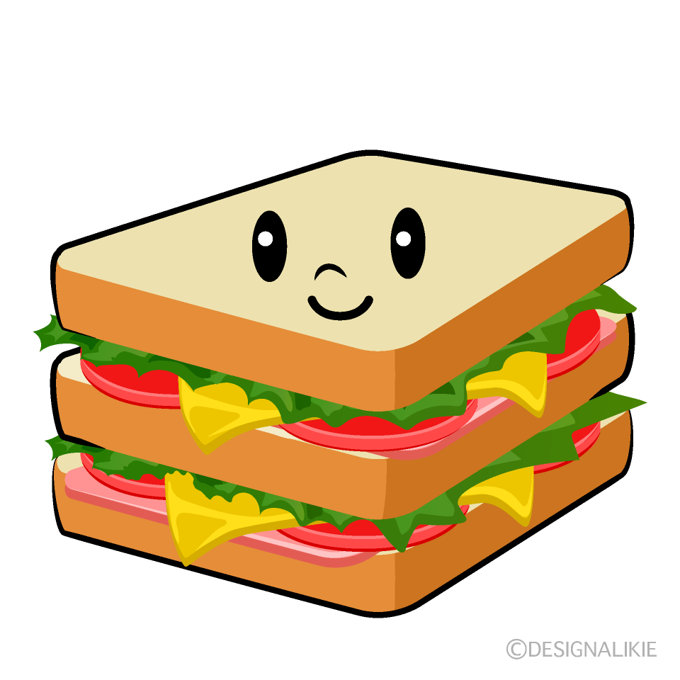 かわいいサンドイッチイラスト