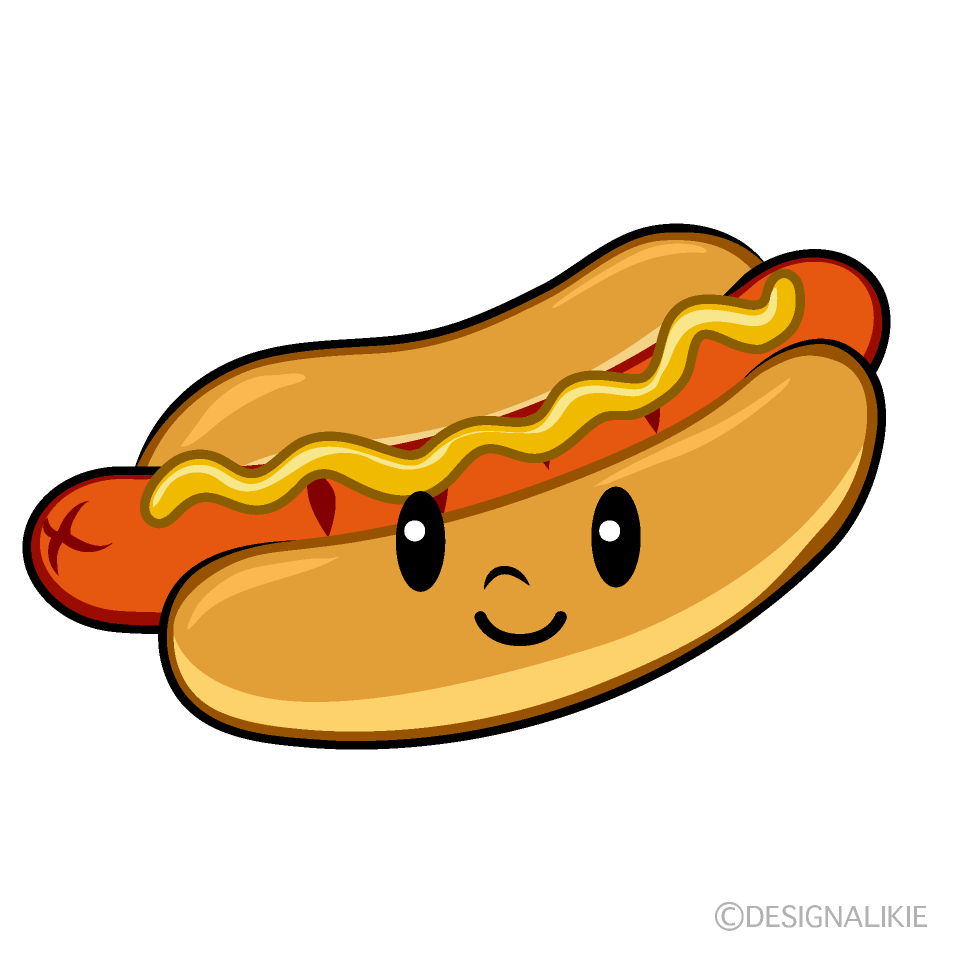 かわいいホットドックイラスト