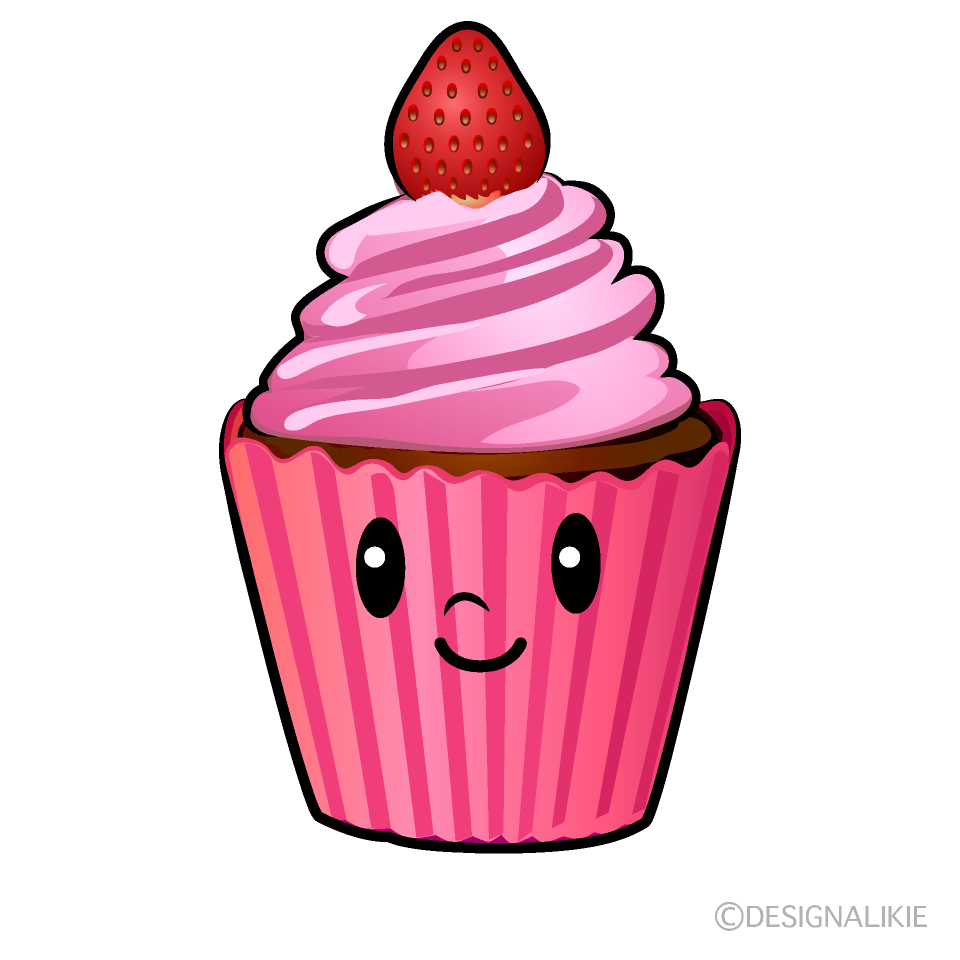 かわいいカップケーキイラスト