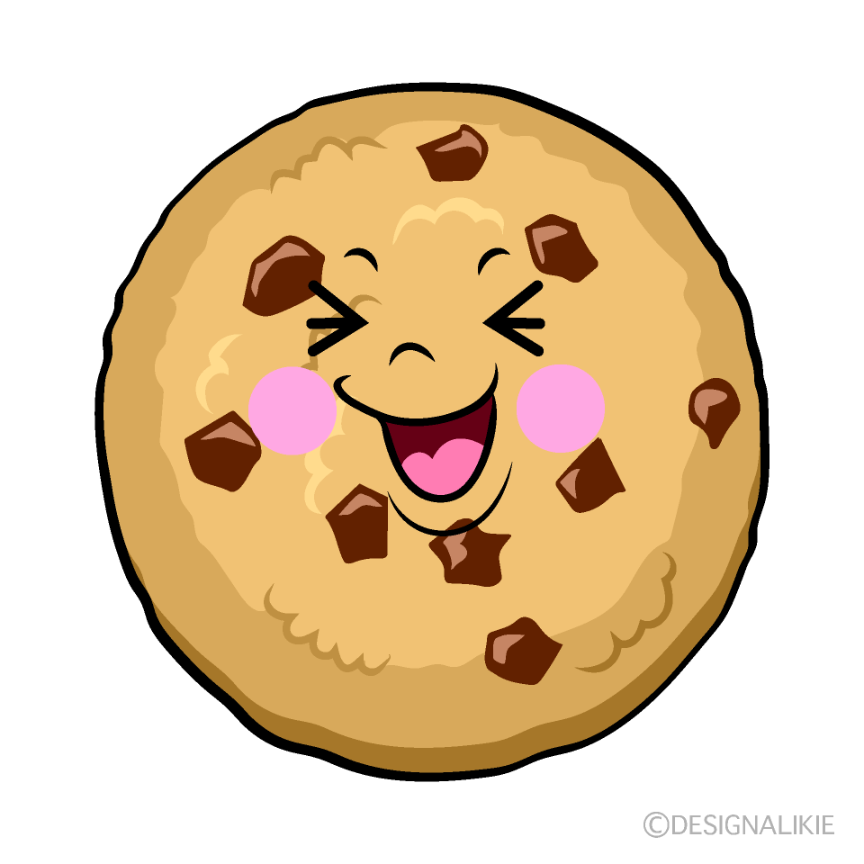 かわいい笑うクッキーイラスト
