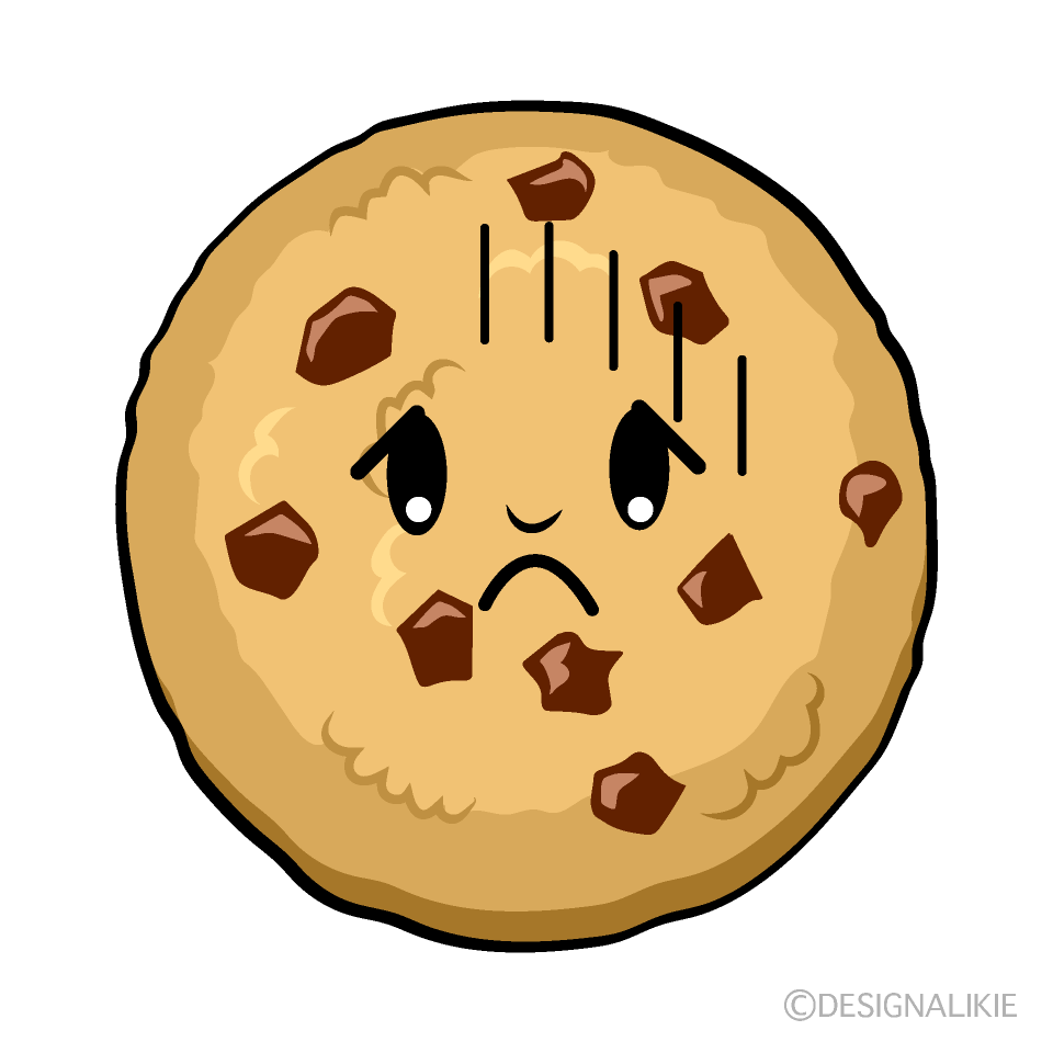 かわいい落ち込むクッキーイラスト