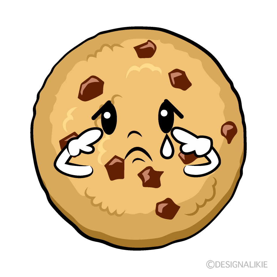 かわいい悲しいクッキーイラスト