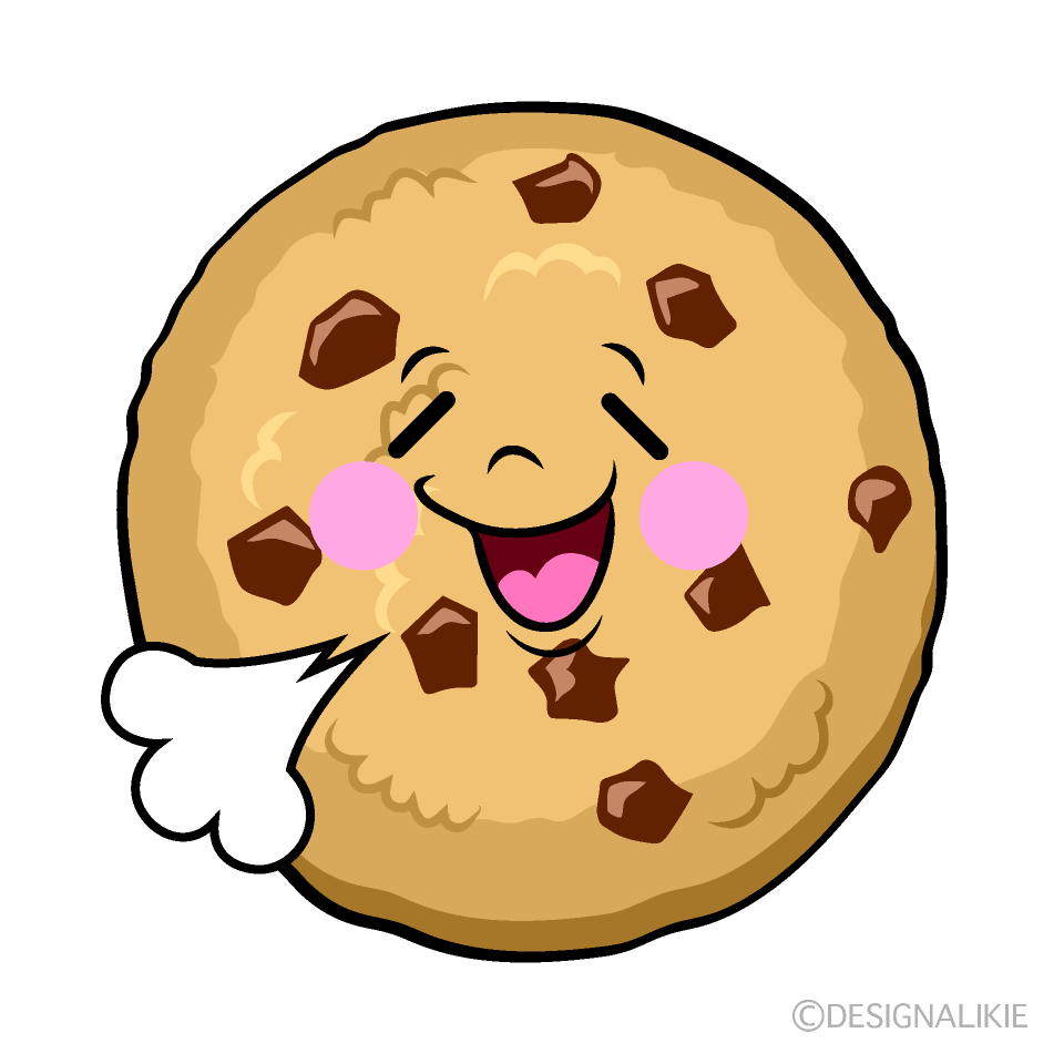 かわいいリラックスしたクッキーイラスト