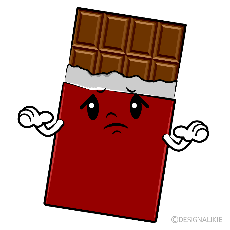 Cute Troubled Chocolate Clipart