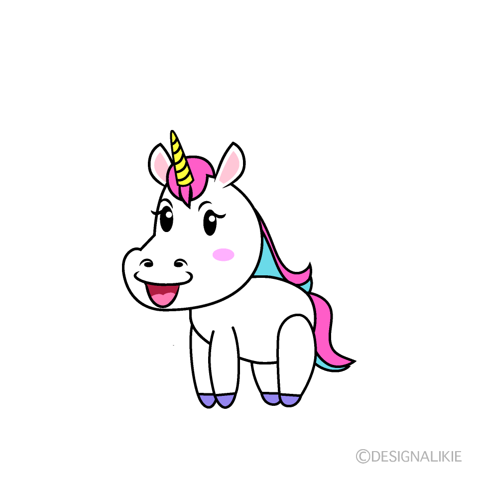 かわいいユニコーンイラスト