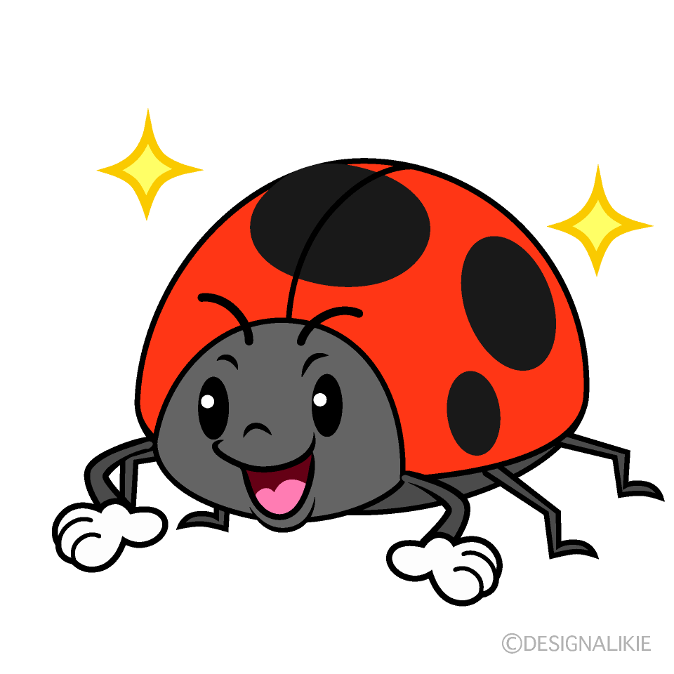 Cute Confident Ladybug Clipart