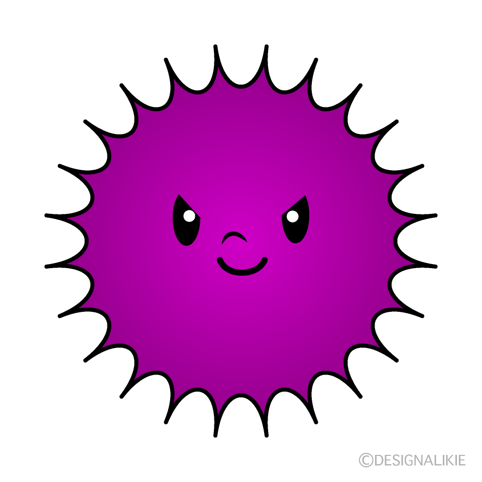 かわいいウイルスイラスト