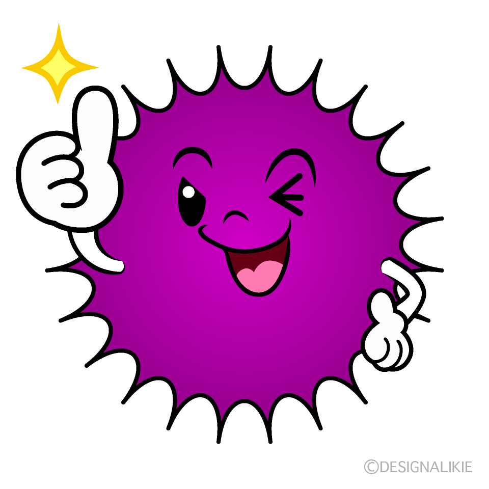 かわいいいいね！のウイルスイラスト