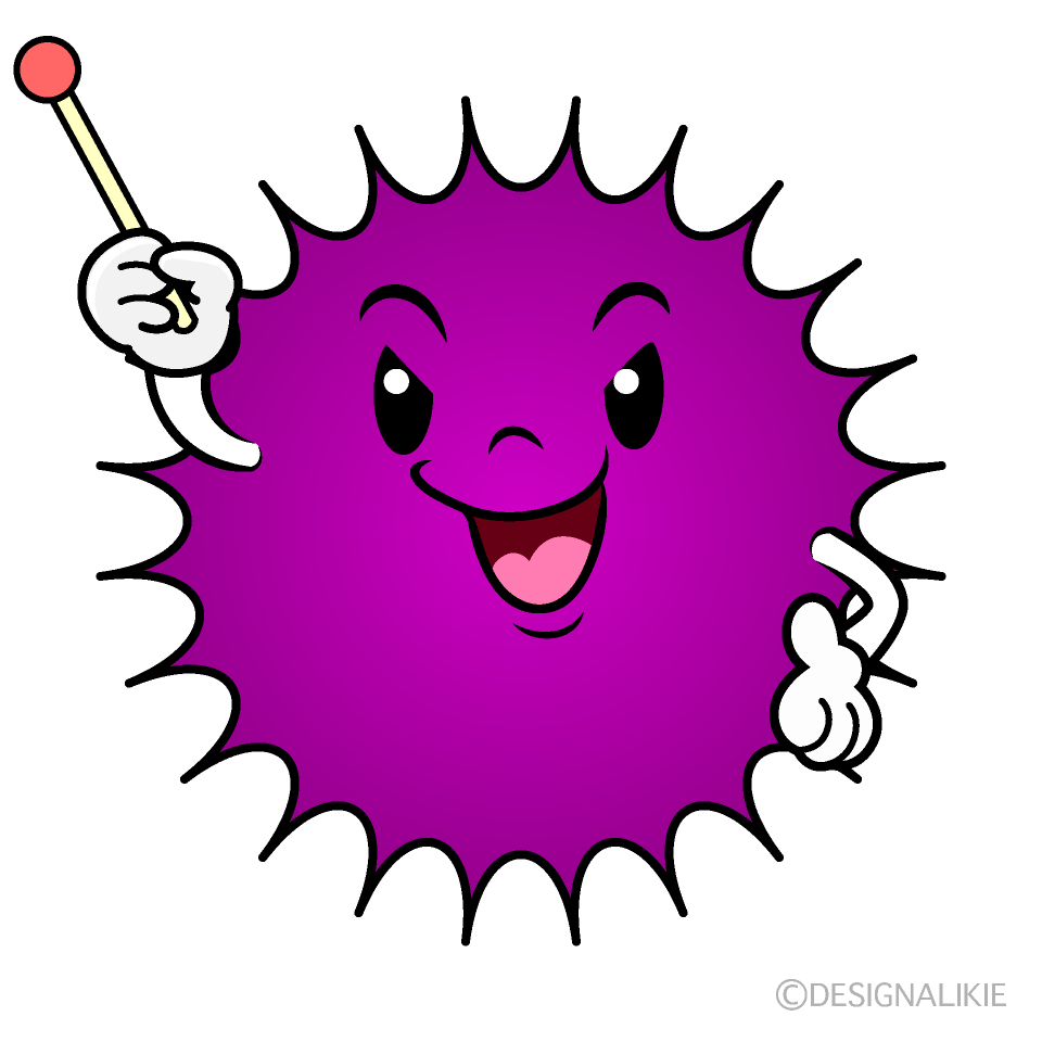 Cute Explaining Virus Clipart
