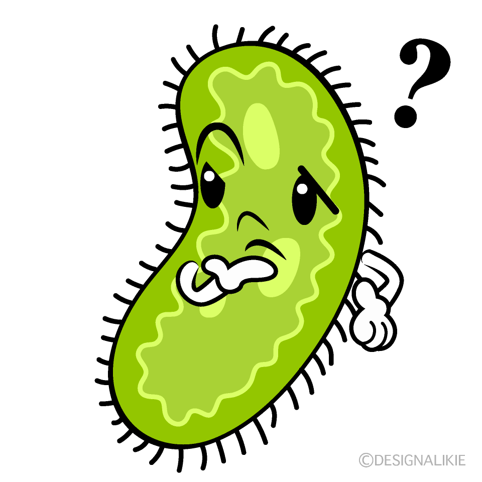 Cute Thinking Germ Clipart