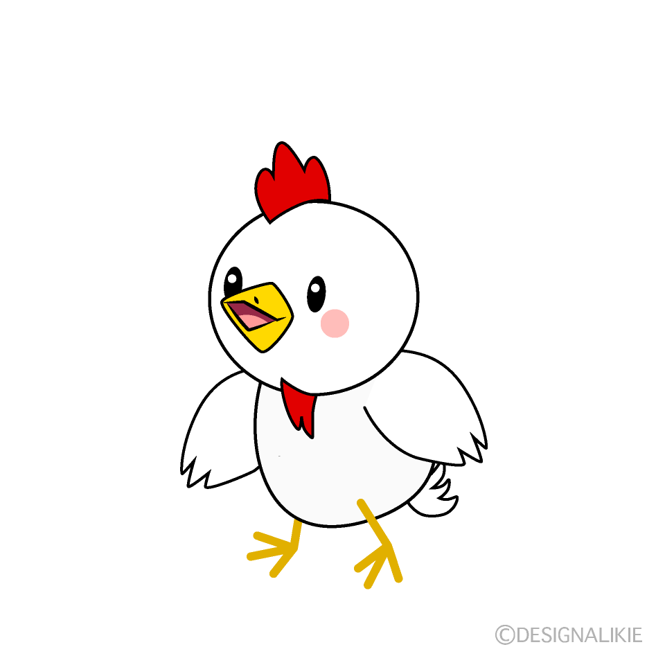かわいいニワトリイラスト