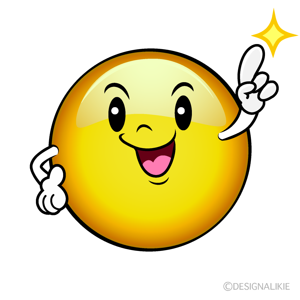 かわいい指差し絵文字イラスト