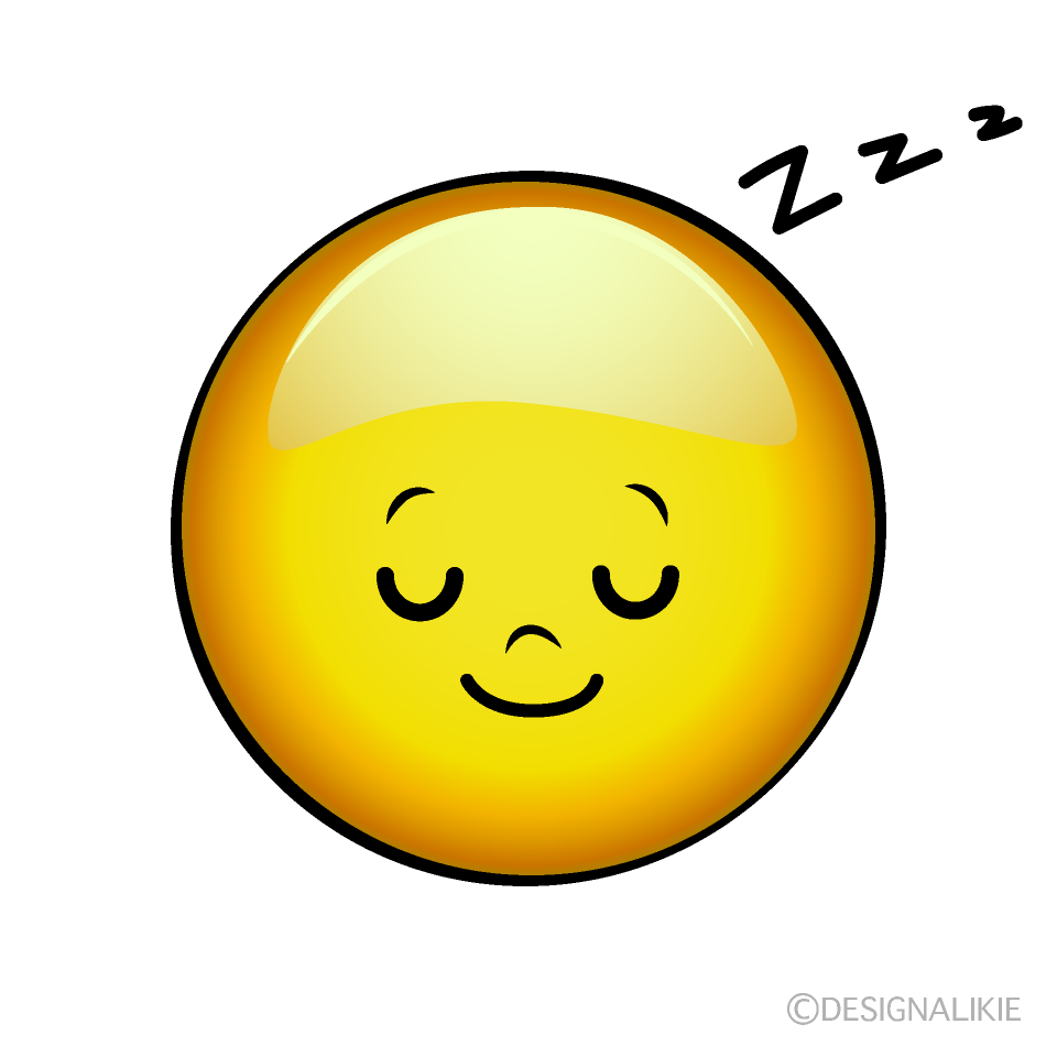 Cute Sleeping Emoji Clipart
