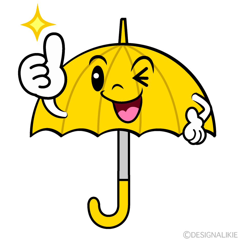 かわいいいいね！の傘イラスト