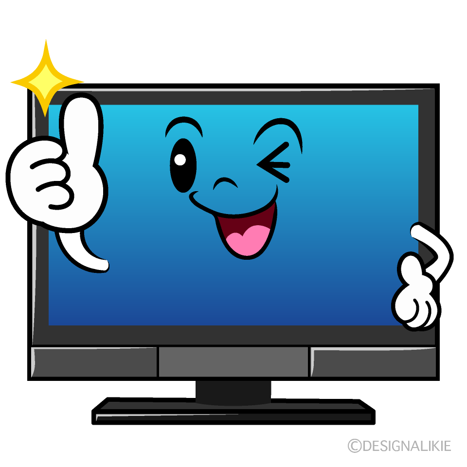 かわいいいいね！のテレビイラスト