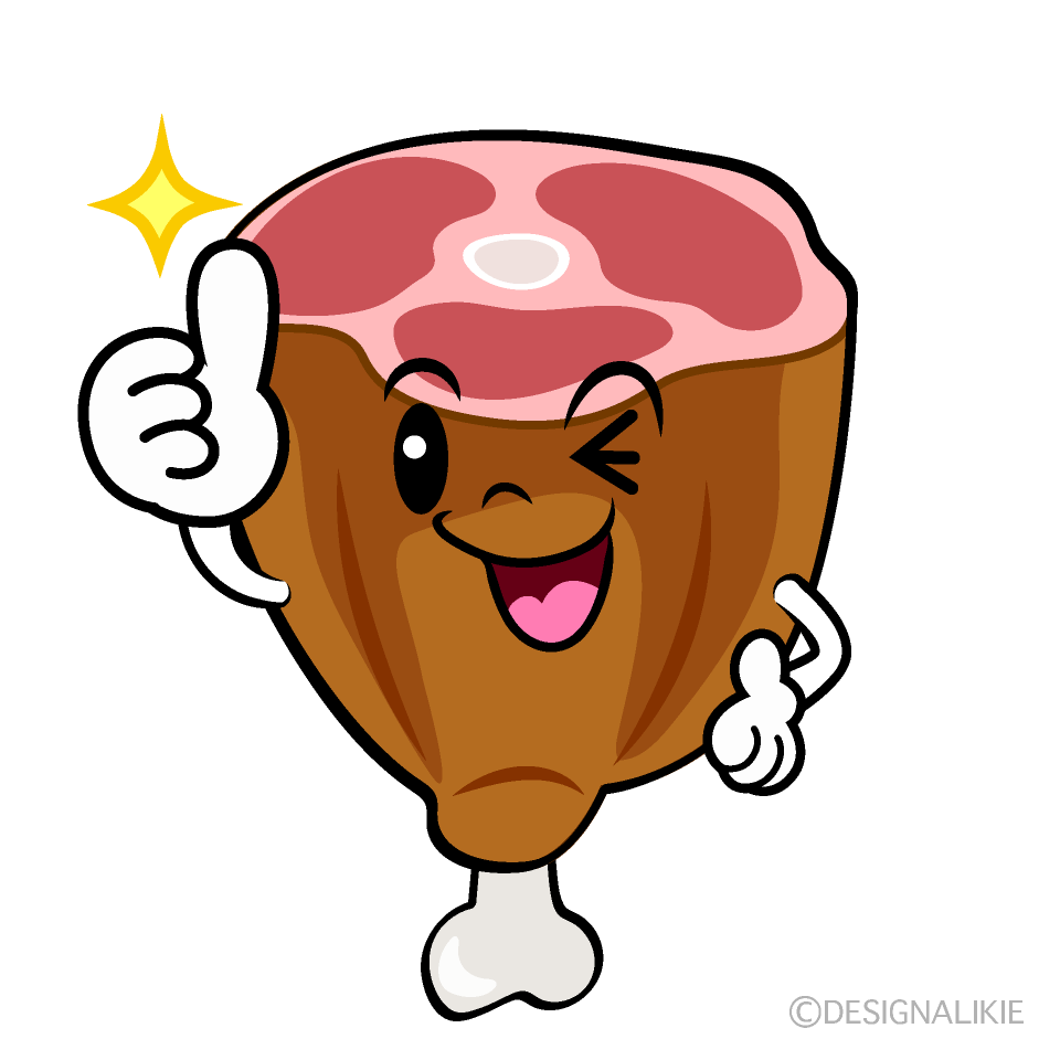 かわいいいいね！の肉イラスト