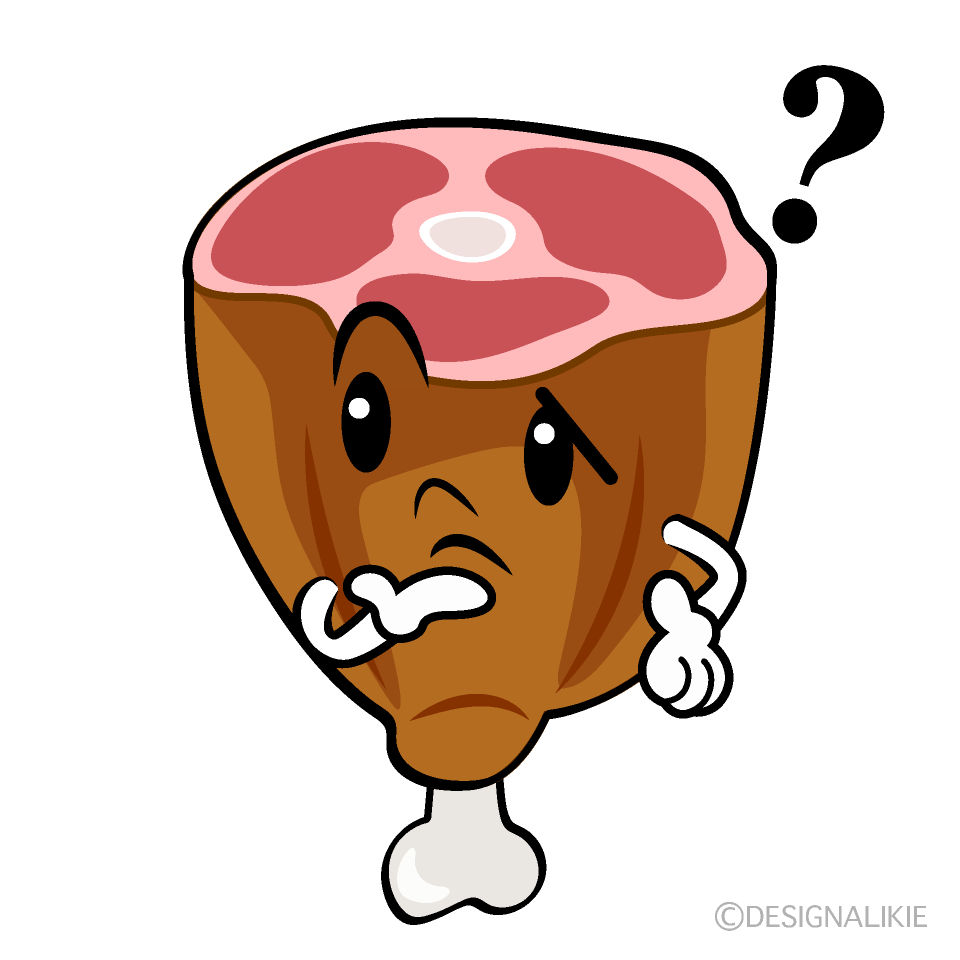 Cute Thinking Meat Clipart