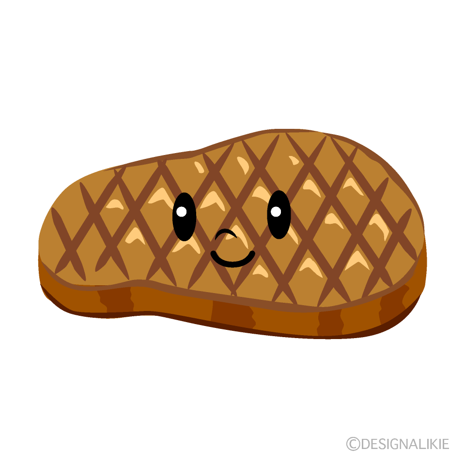 かわいいステーキイラスト