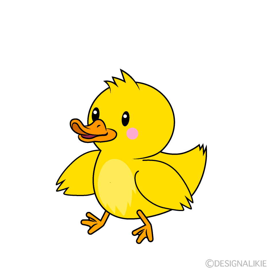 かわいいアヒルイラスト