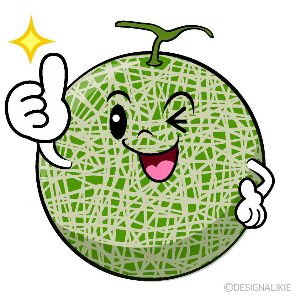 かわいいいいね！のメロンイラスト