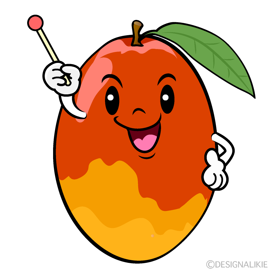 Cute Explaining Mango Clipart