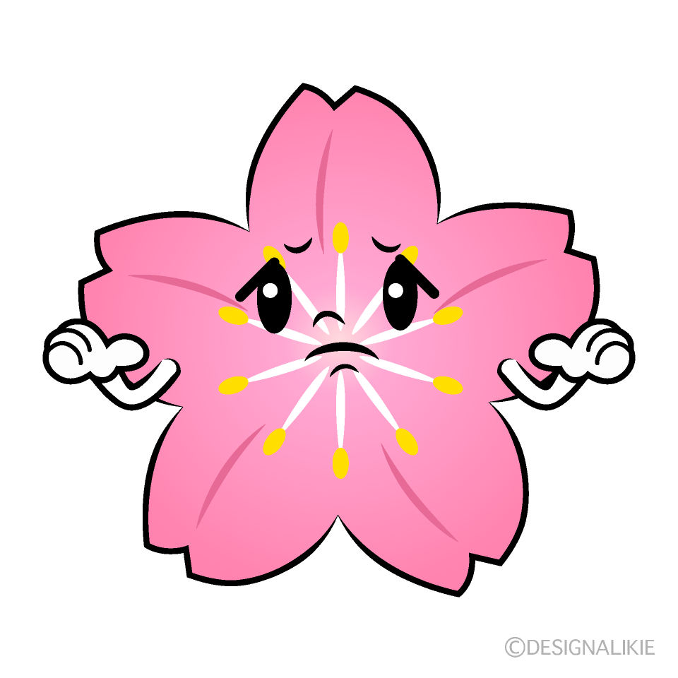 Cute Troubled Cherry Blossom Clipart