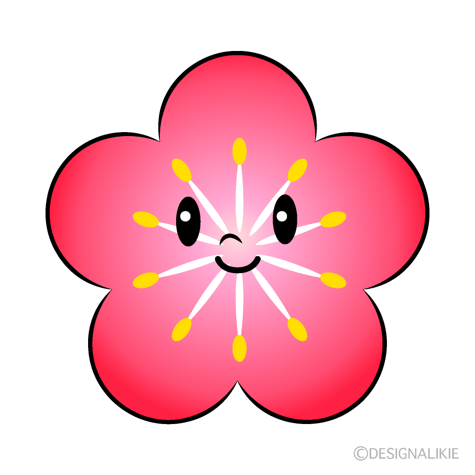 かわいい梅イラスト