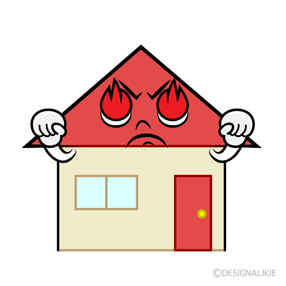かわいい熱意のある家イラスト