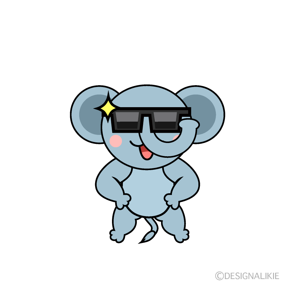 かわいいかっこいいゾウイラスト