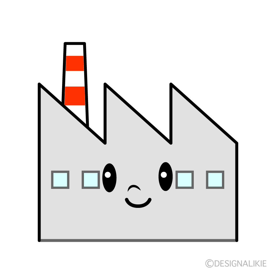 かわいい工場イラスト