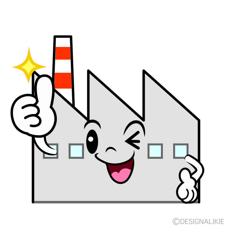 Cute Thumbs-up Factory Clipart