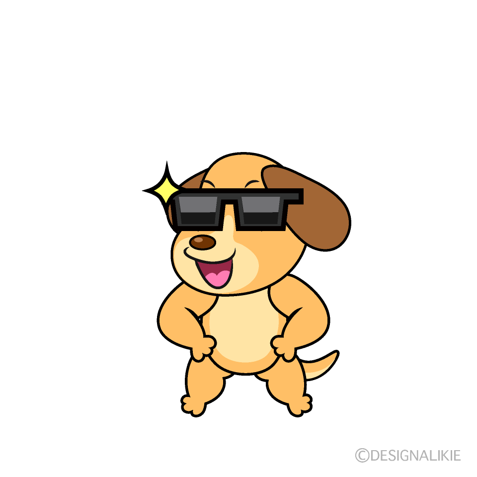 かわいいハロウィンの犬イラスト