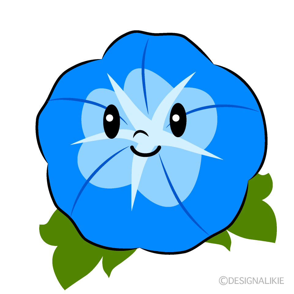 かわいい朝顔イラスト