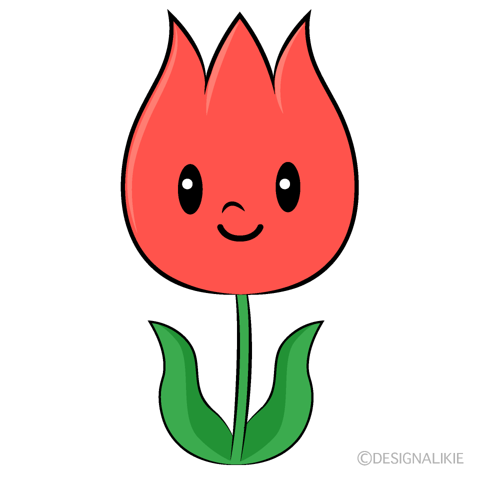 かわいいチューリップイラスト